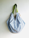 Origami sac bag , summer jute reversible bag , beach shoulder bag , eco friendly sac bag | La Isla de Tabarca - Jiakuma
