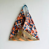 Origami bento bag , triangle tote bag , shoulder eco friendly bag , jute tote bag | The power of the people