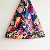 Origami bento bag , tote shoulder bag, handmade Japanes4 inspired bag | Exotic garden at midday in Sicily - Jiakuma