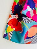 Origami bento bag , tote handmade Japanese inspired bag , colorful eco friendly shoulder bag | It’s a color splash