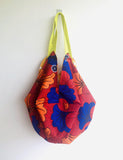 Sac bag , origami reversible fabric bag , handmade tote bag | Pumpkin - Jiakuma