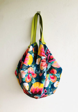 Shoulder sac origami bag , reversible colorful eco friendly sac bag | Tropicalia - Jiakuma