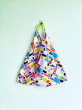 Origami tote bag , shoulder triangle fabric bag , eco friendly tote bag , Japanese inspired bag | Geometries