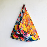Colorful shoulder bag , origami tote bag , shopping bag | Sunset at a tropical garden - Jiakuma