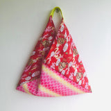 Origami bento bag , colorful shoulder triangle bag , cool eco bag | Disco nights in Shanghai - Jiakuma