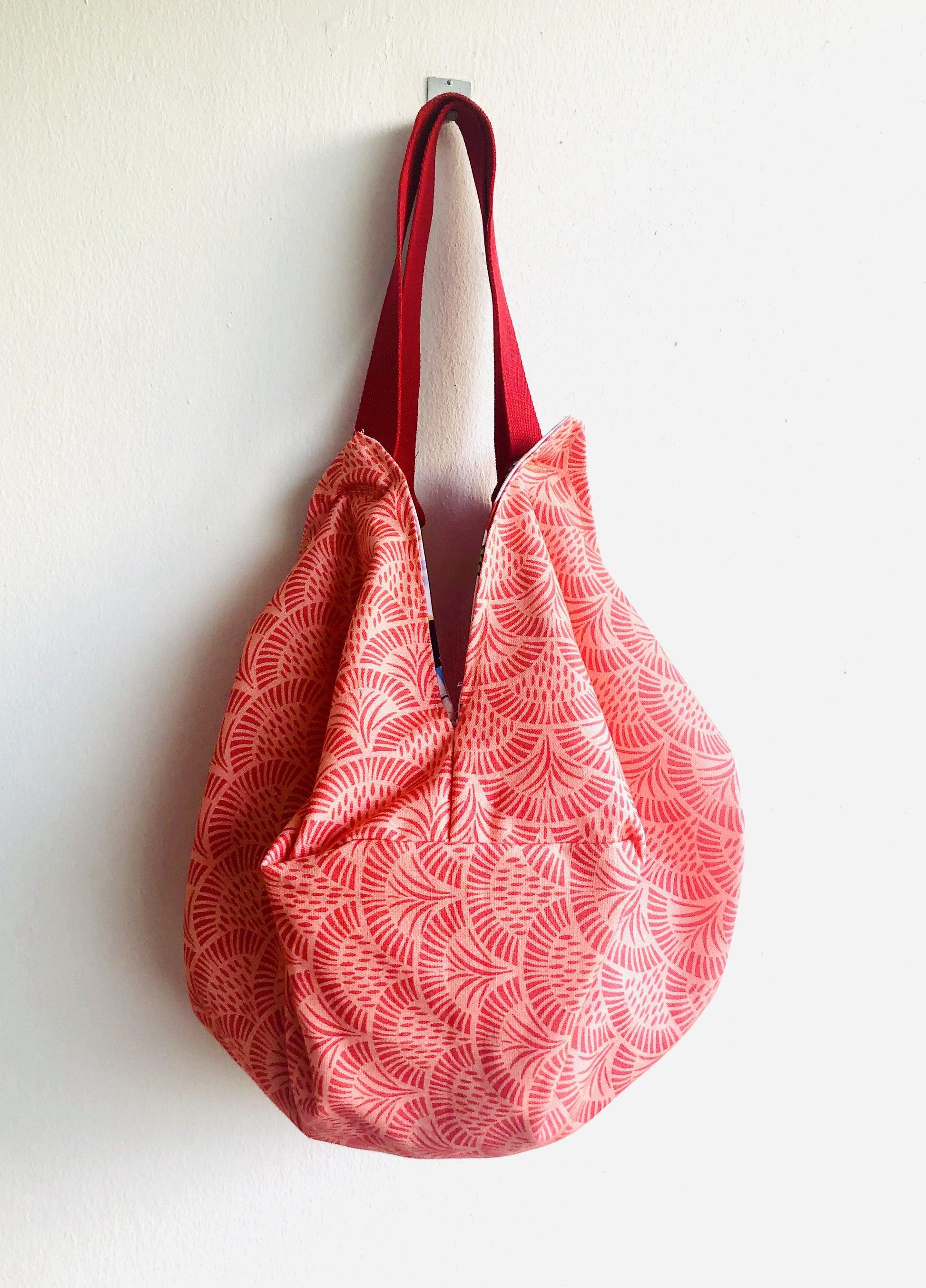 Sac shoulder origami bag , reversible handmade eco shopping bag | La barbacoa - Jiakuma