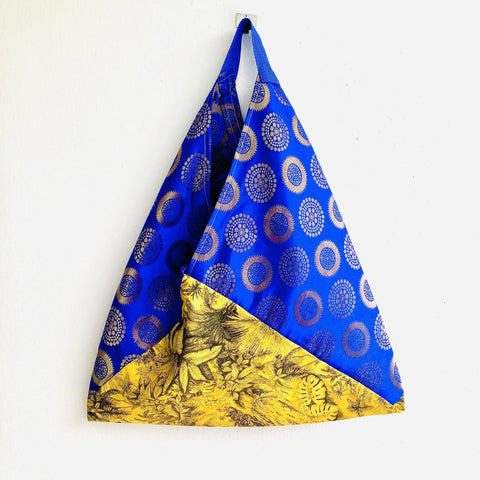 Shoulfer tote origami bag , triangle eco friendly handmade bag | Singapore jungle - Jiakuma