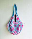 Origami sac bag , shoulder fabric colorful bag , reversible Japanese inspired bag | Make a wish and blow