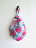 Origami small wrist bag , reversible one of a kind colorful knot bag , Japanese inspired bag |  A Garden in Marrakech