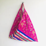 Colourful unique tote bag , origami bento bag , beautiful traditional fabric , perfect gift | Seoul - Jiakuma