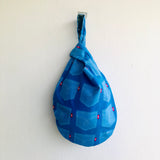 Small knot origami bag , cute wrist fabric bag , reversible eco friendly small bag | I love my jeans