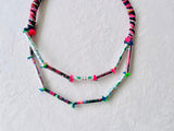 One of a kind statement necklace , colorful bold Jewelry ,  unconventional cool necklace , art Jewelry | Tarifa