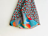 Origami bento bag ,  colorful tote Japanese  inspired bag , shoulder bento bag | Contemporary geometries
