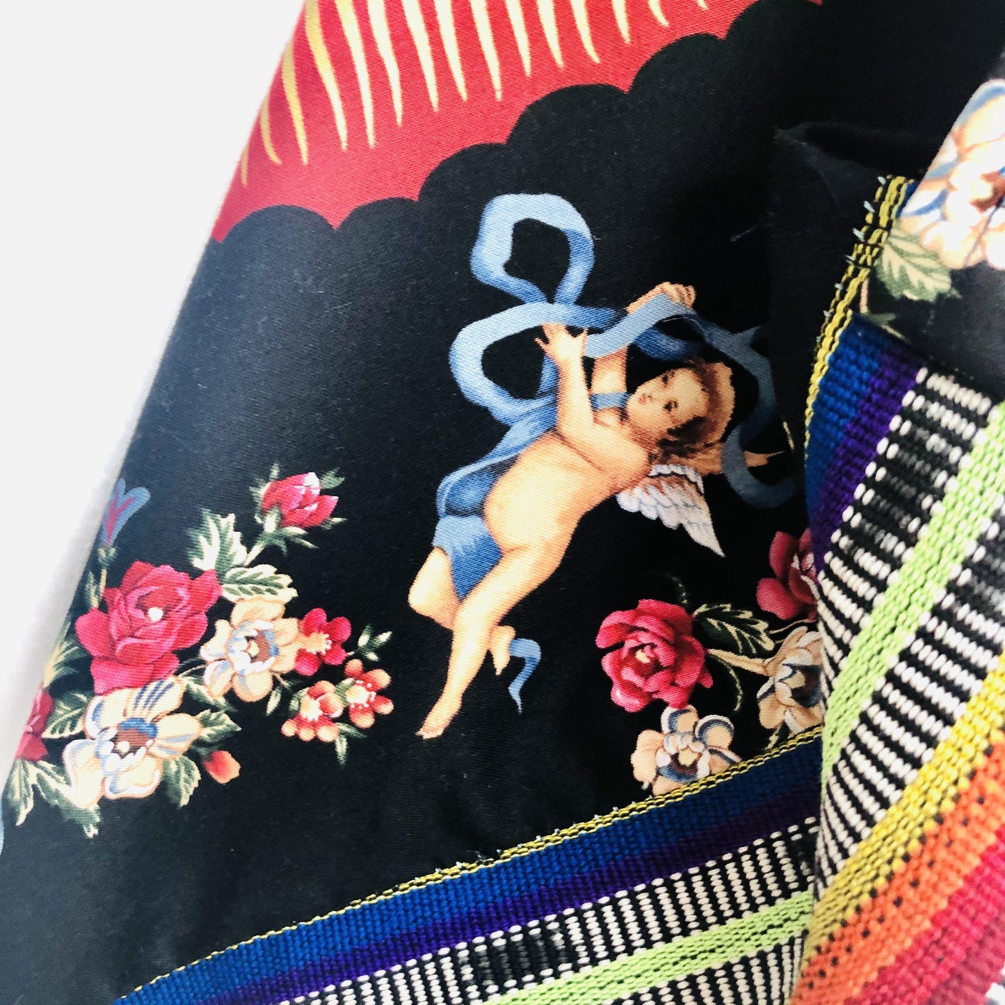 Shoulder origami bag , Mexican inspired colorful tote bag | la llamada - Jiakuma