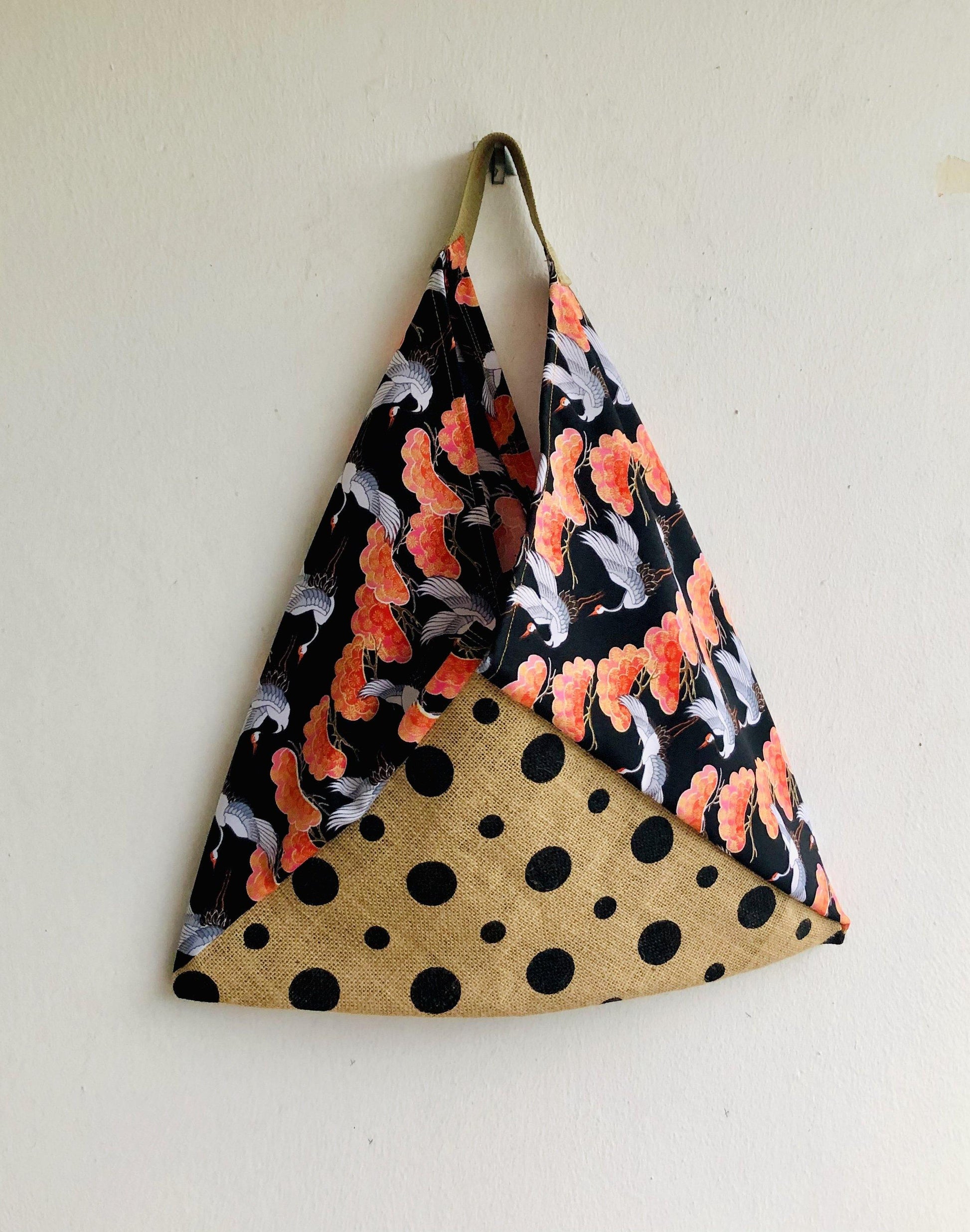 Shoulder bento bag , origami polka dots cool bag | Cranes & dots - Jiakuma