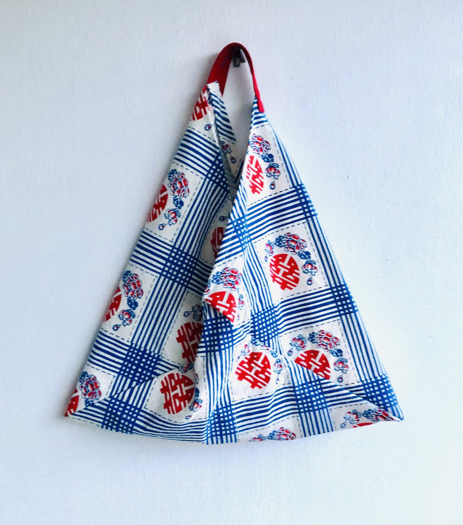 Origami bento bag , ooak shoulder bag | Double happiness - Jiakuma