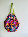 Origami sac bag , shoulder colorful fabric bag , Japanese inspired sac bag | Flores en Canberra