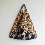 Shoulder origami bag , tote handmade Japanese inspired bag | Festival in Japan - Jiakuma