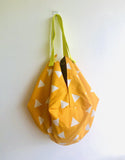 Sac bag , origami reversible fabric bag , handmade tote bag | Pumpkin - Jiakuma