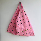 Shoulder bento bag, origami tote bag, pink cool tote bag, reusable shopping tote | Wonderful Women - Jiakuma