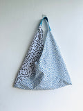 Origami tote bag , bento shoulder bag , eco friendly fabric bag | Say it with words or signs