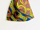 Origami bento bag , shoulder tote bag , fabric Japanese inspired bag , triangle tote bag | African