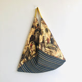 Origami shoulder bag , tote bento bag , eco friendly triangle bag | Animal kingdom - Jiakuma