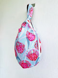 Origami small wrist bag , reversible one of a kind colorful knot bag , Japanese inspired bag |  A Garden in Marrakech