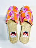 Colorful espadrilles shoes , handmade one of a kind fabric espardenyes | A smooth sea never made a sailor