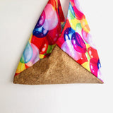 Origami bento bag , eco friendly cork bag , colorful tote bag | La vida es un carnaval - Jiakuma