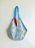 Origami reversible sac bag , shoulder fabric eco bag , colorful summer bag | Wildcats - Jiakuma