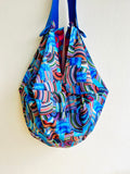 Sac origami bag , reversible shoulder origami bag , Japanese inspired bag | Auroras boreales