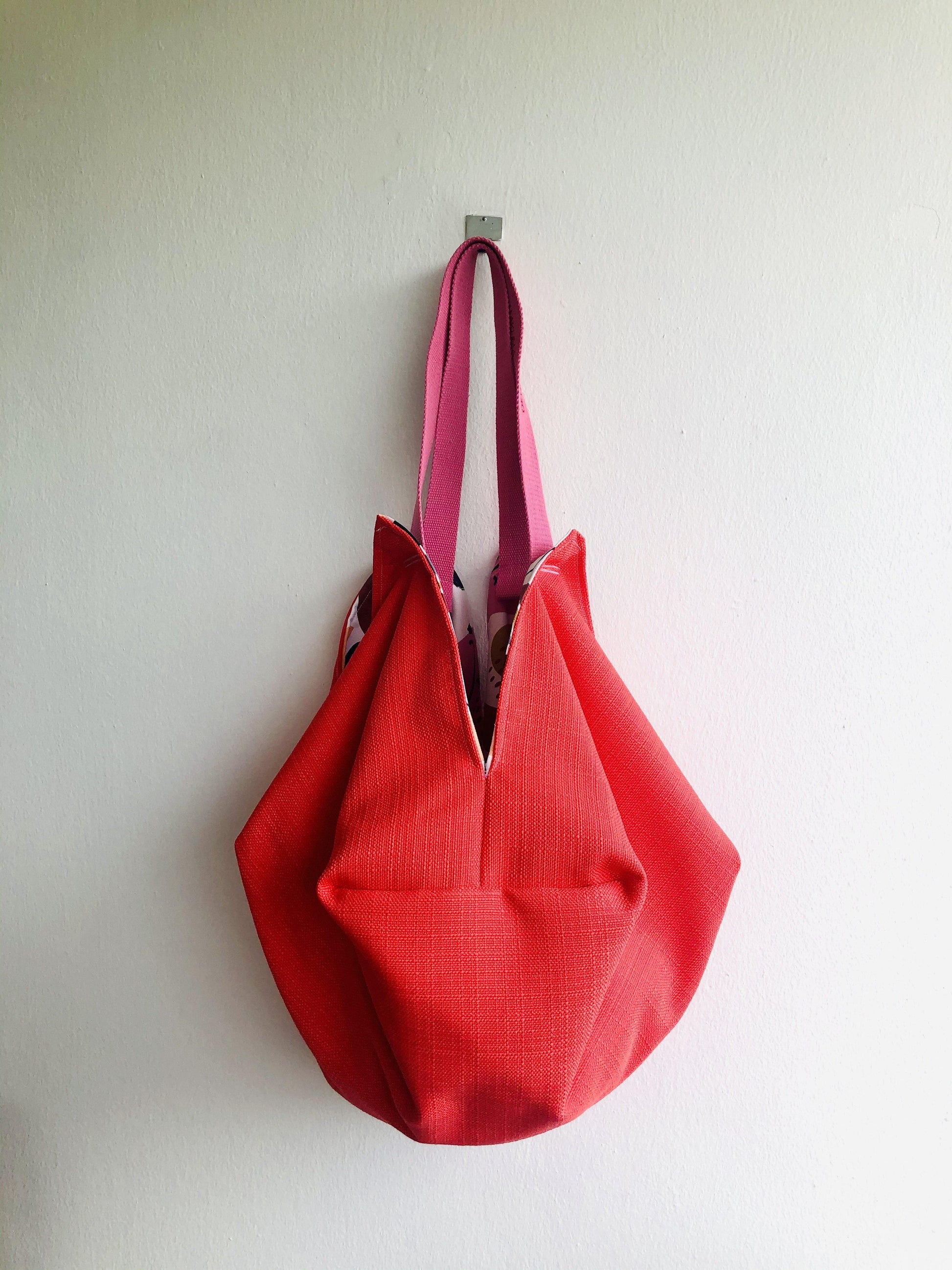 Reversible sac bag , colorful origami sac shoulder bag , eco friendly shopping bag | Thinking of Pablo Ruiz Picasso - Jiakuma