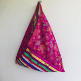 Origami bento bag , Korean fabric colorful bag , beautiful and unique tote bag | Seoul vibes - Jiakuma
