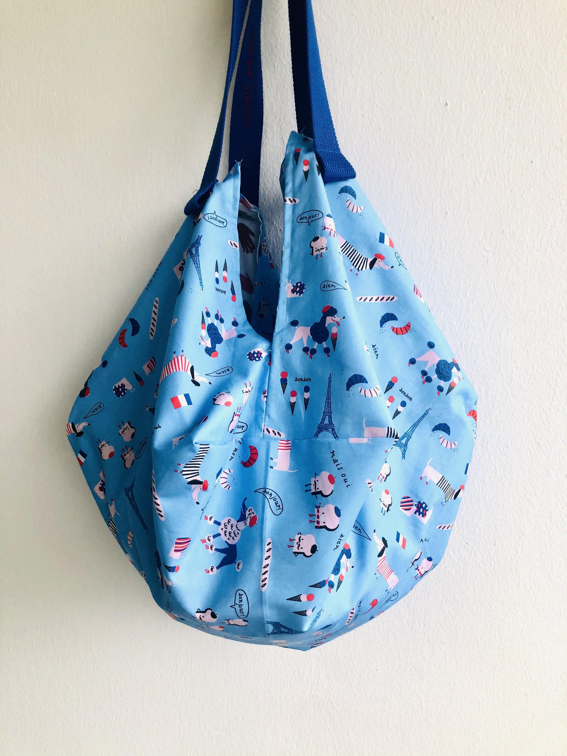 Origami reversible sac bag , shoulder fabric eco bag | Une baguette s’ il vous plait - Jiakuma