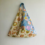 Origami bag , triangle bento tote bag ,fabric eco handmade shoulder bag |  Today I feel like having Laksa - Jiakuma