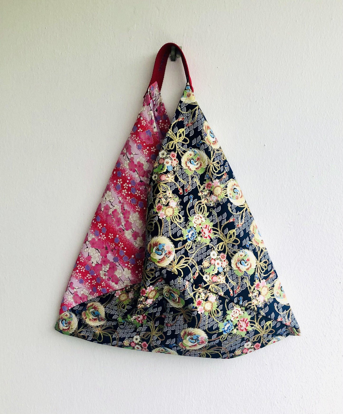 Origami bento bag , shoulder tote bag , Japanese inspired bag | Garden in Osaka - Jiakuma