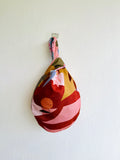 Origami small wrist bag , reversible one of a kind colorful knot bag , Japanese inspired bag |  A Garden in Marrakech