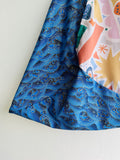 Origami bento bag , shoulder tote bag , colorful eco friendly bag , Japanese inspired bag | Beach days