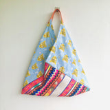 Origami tote bag , bento Japanese inspired bag , handmade colorful eco bag | Arizona wildcats - Jiakuma