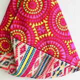 Shoulder origami bag , tote fabric colorful bag , Japanese inspired bag | Fiesta de colores - Jiakuma