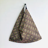 Origami shoulder bento bag , triangle tote bag , Japanese inspired shopping bag | Yangon - Jiakuma