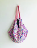 Handmade eco friendly sac bag , reversible cool fabric bag | Japanese socks & African trees - Jiakuma