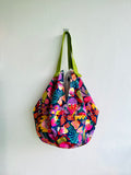 Origami sac bag , shoulder colorful fabric bag , Japanese inspired sac bag | Flores en Canberra