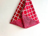 Tote bento bag , origami Japanese inspired bag , eco friendly shoulder bag | Colorful geometries