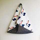 Origami bento bag , shoulder tote bag , unique cool triangle bag | Flying away to the new year - Jiakuma