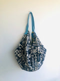 Origami sac bag , shoulder reversible bag , cool fabric Japanese inspired bag | Tokyo 2021