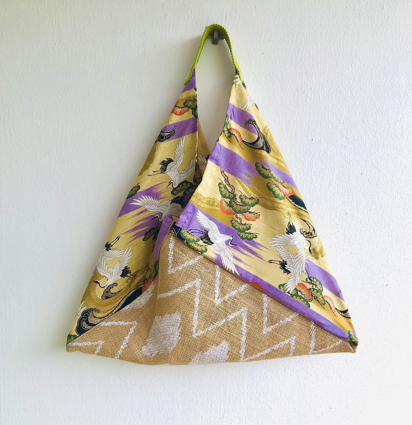 Origami bento bag , shoulder fabric tote bag , eco friendly jute bag | Flying towards the African continent - Jiakuma