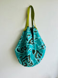 Origami shoulder bag , sac fabric bag, reversible Japaness inspired bag , shopping sac bag | The clouds of Bali