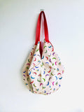 Sac reversible bag , origami shoulder handmade colorful bag | Plátanos - Jiakuma